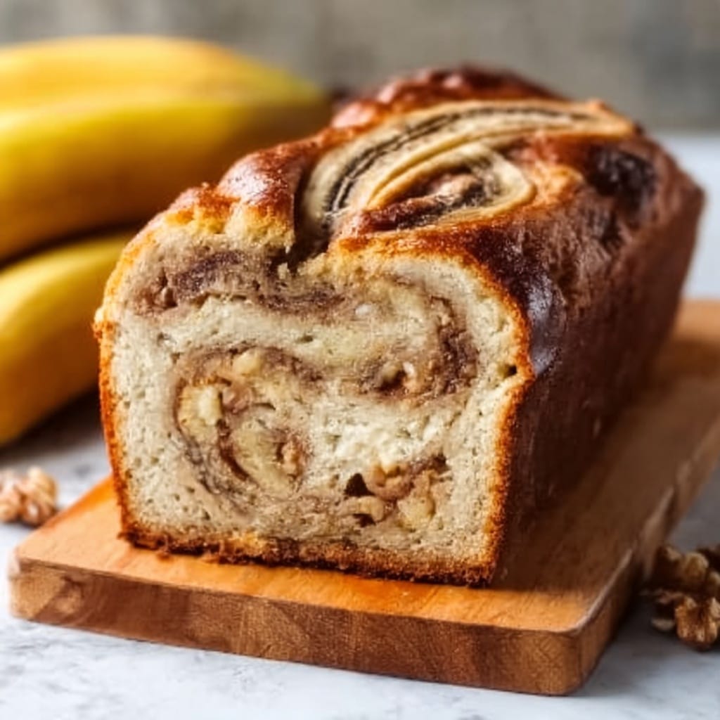 Classic Cinnamon Swirl Banana Bread Recipe - Recipe Image