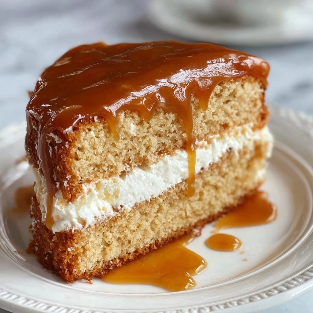 Creamy Caramel Cake Recipe - Recipe Image