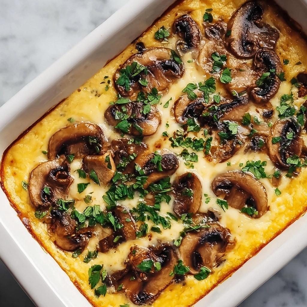 Heavenly Mushroom Polenta Casserole for Cozy Family Nights Recipe - Recipe Image