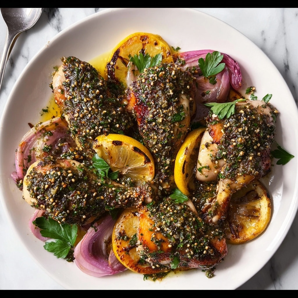 Za'atar Chicken: Irresistibly Flavorful Oven-Baked Delight Recipe - Recipe Image