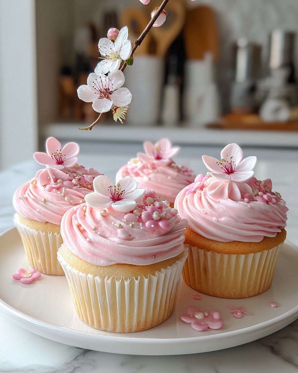 Cherry Blossom Cupcakes Recipe - Recipe Image