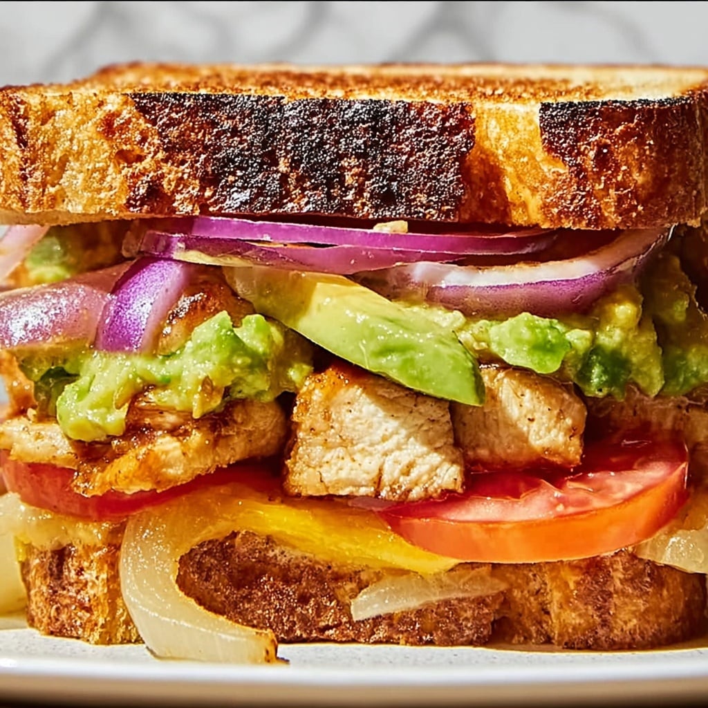 Savor the Flavor: Chicken Avocado Melt Sandwich Recipe - Recipe Image