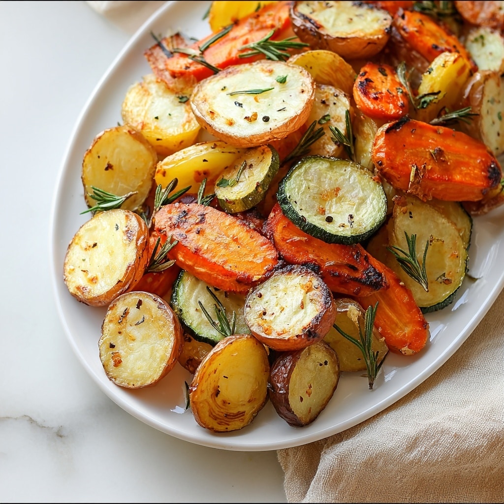 Roasted Potatoes, Carrots, and Zucchini Recipe - Recipe Image