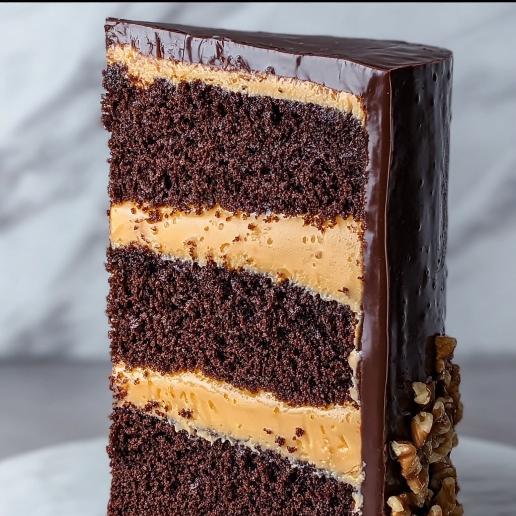 Chocolate Snickers Cake: The Ultimate Indulgent Delight Recipe - Recipe Image