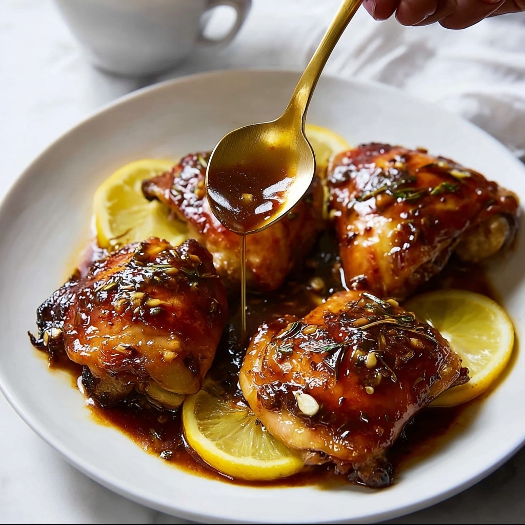 Honey Garlic Lemon Pepper Chicken Thighs Recipe - Recipe Image