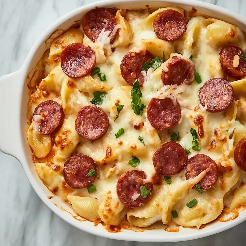 Mouthwatering Pierogi Casserole with Kielbasa for Cozy Nights Recipe - Recipe Image