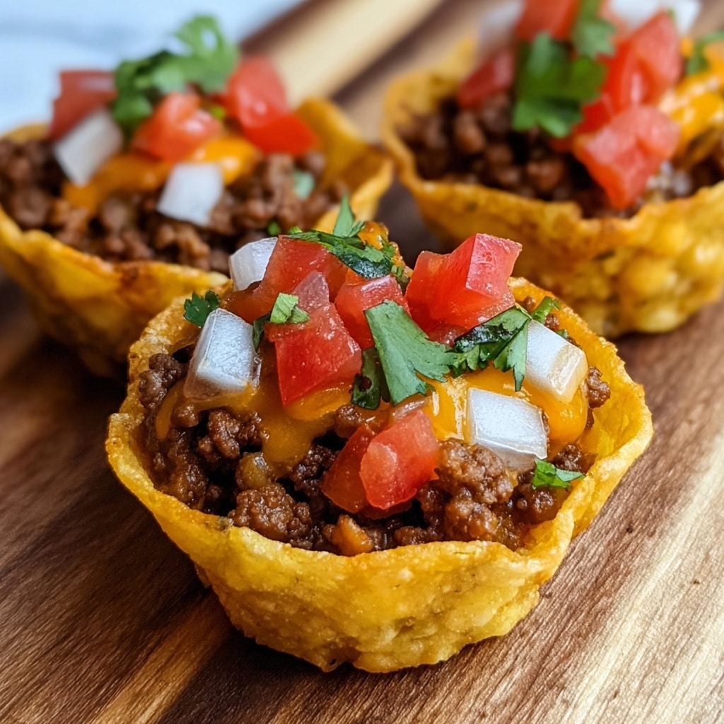 Easy Crunchy Taco Cups Recipe - Recipe Image
