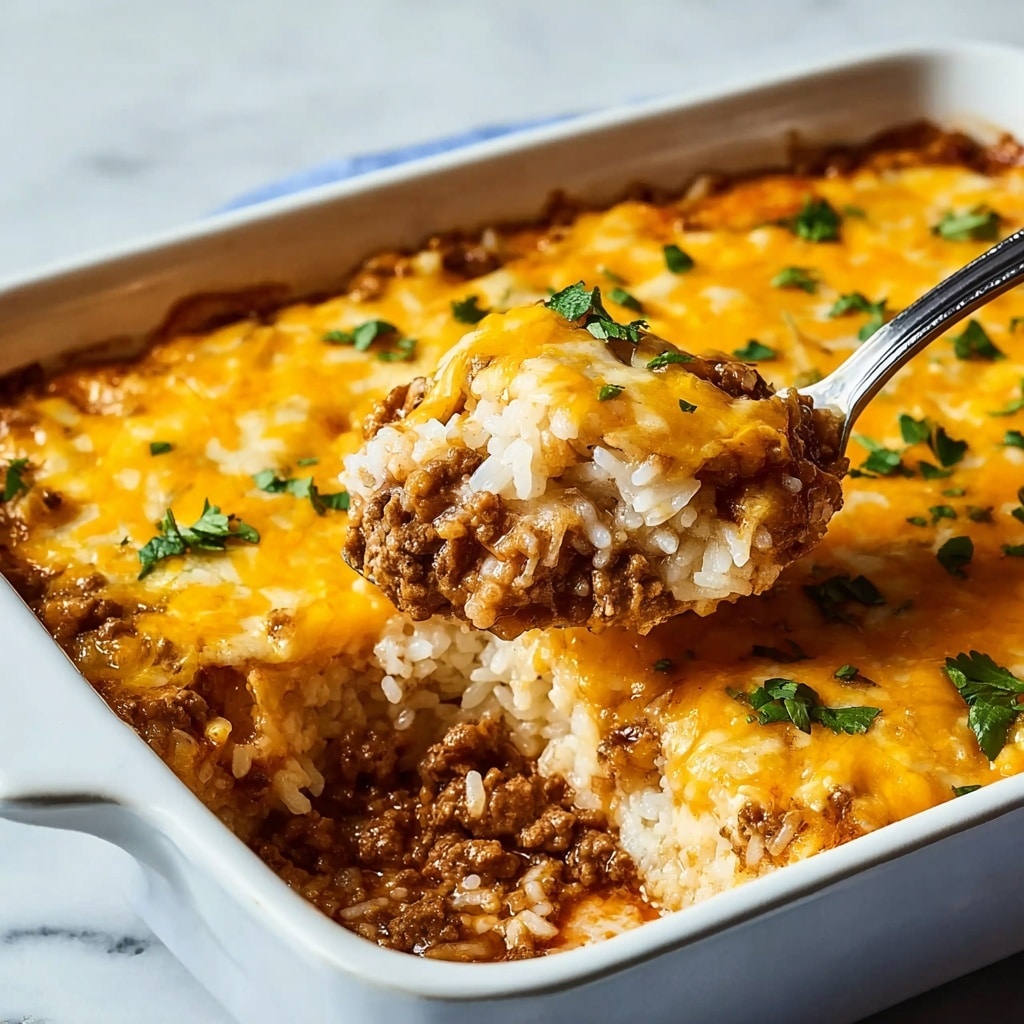 Ground Beef and Rice Casserole Recipe - Recipe Image
