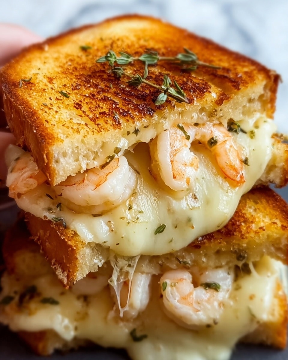 Shrimp & Cheese Grilled Sandwich Recipe - Recipe Image