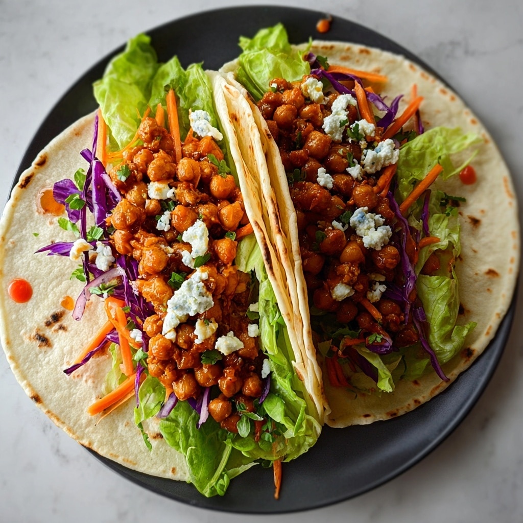 Spicy Buffalo Chickpea Wraps Recipe - Recipe Image