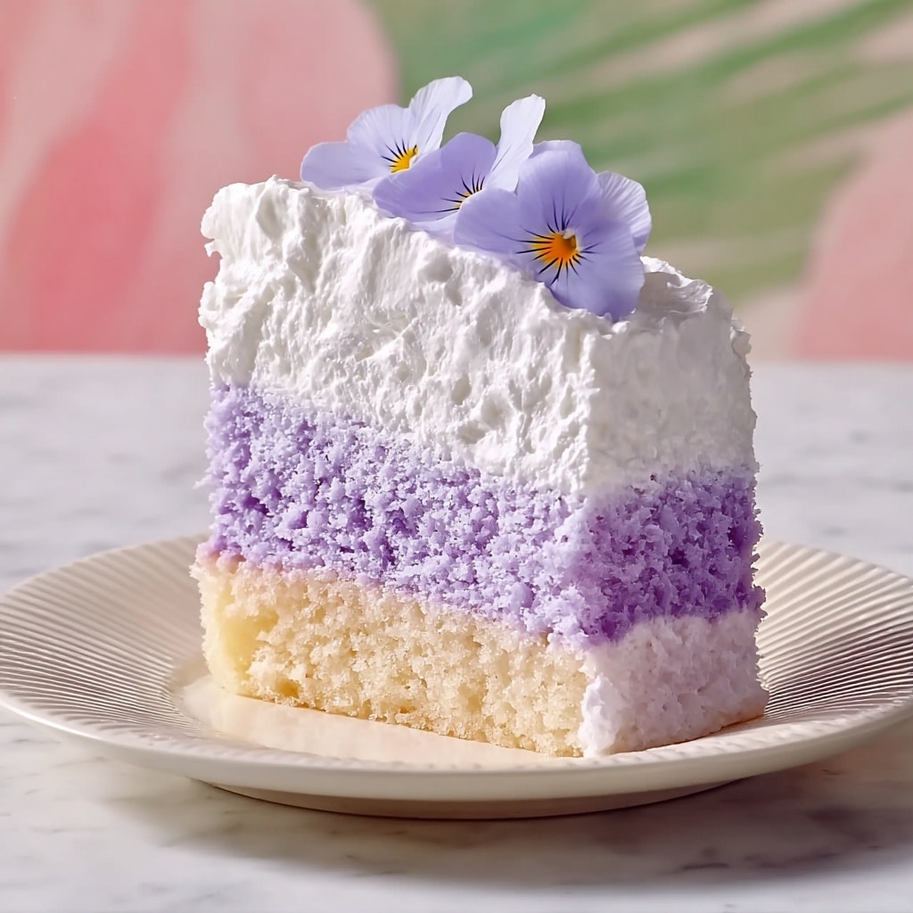 Taro Ube Cloud Cake: Delightfully Light Dessert for Everyone Recipe - Recipe Image