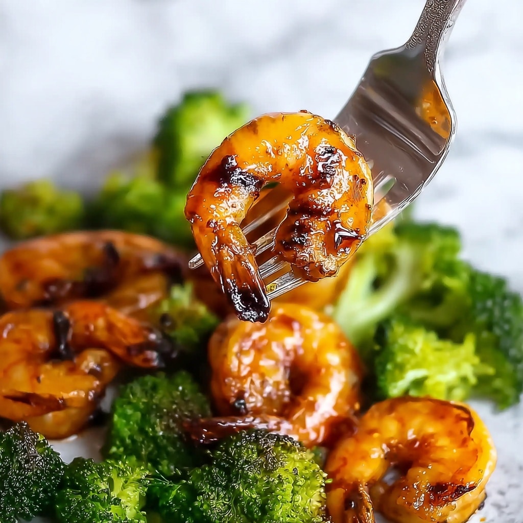 Honey Garlic Butter Shrimp & Broccoli Recipe - Recipe Image