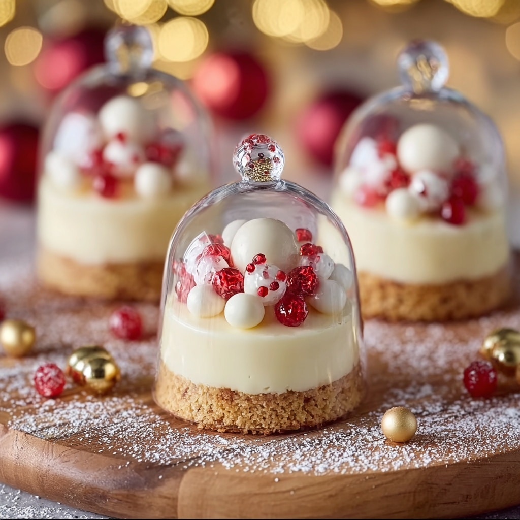 Snow Globe Cheesecake Bites: Magical Holiday Treats to Share Recipe - Recipe Image