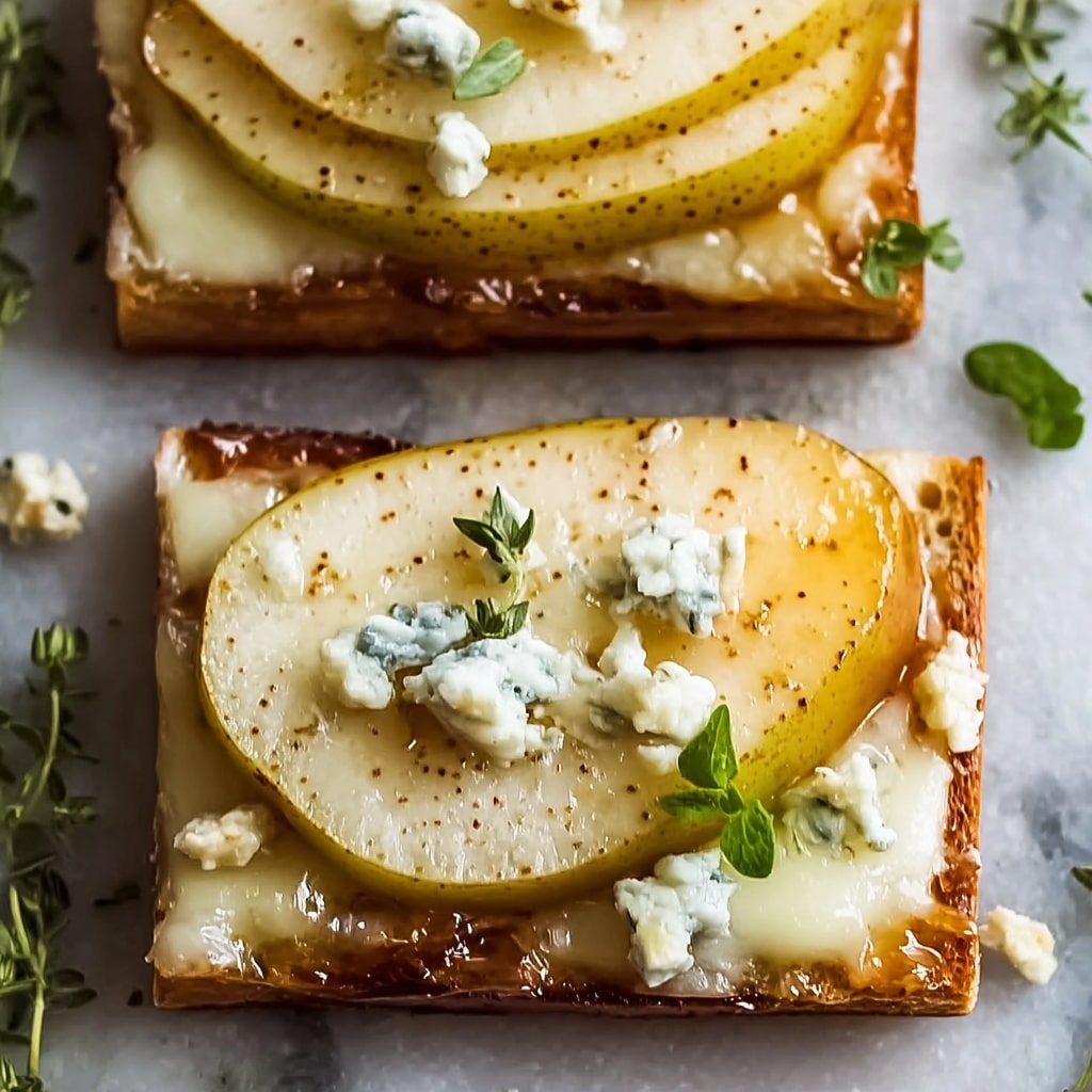 Pear and Gorgonzola Flatbread Recipe - Recipe Image