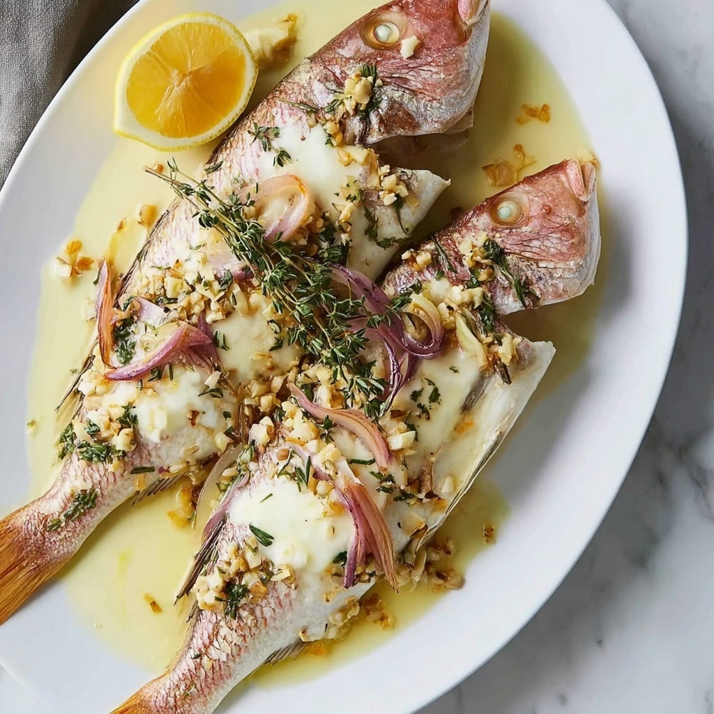 Whole Roasted Trout with Citrus and Walnut Garnish Recipe - Recipe Image