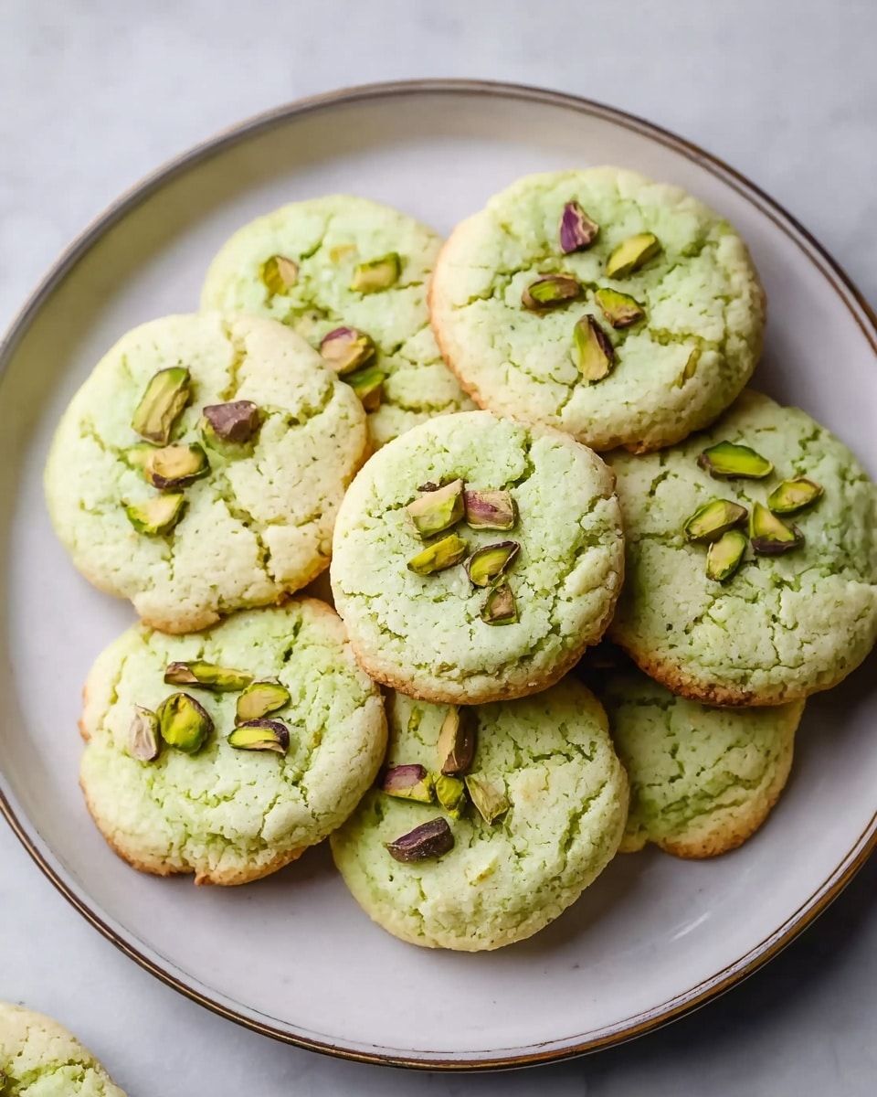 Pistachio Cookies with White Chocolate Chips Recipe - Recipe Image