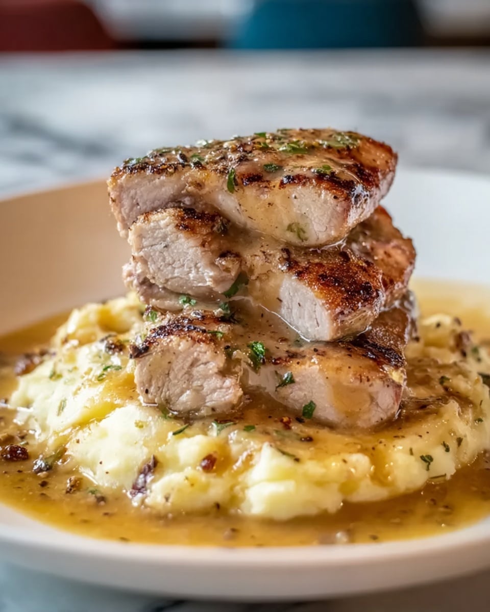 Garlic Parmesan Chicken & Steak Bake with Cheesy Loaded Mashed Potatoes Recipe - Recipe Image