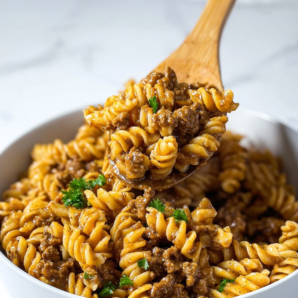 Quick & Easy Cheeseburger Casserole Recipe - Recipe Image