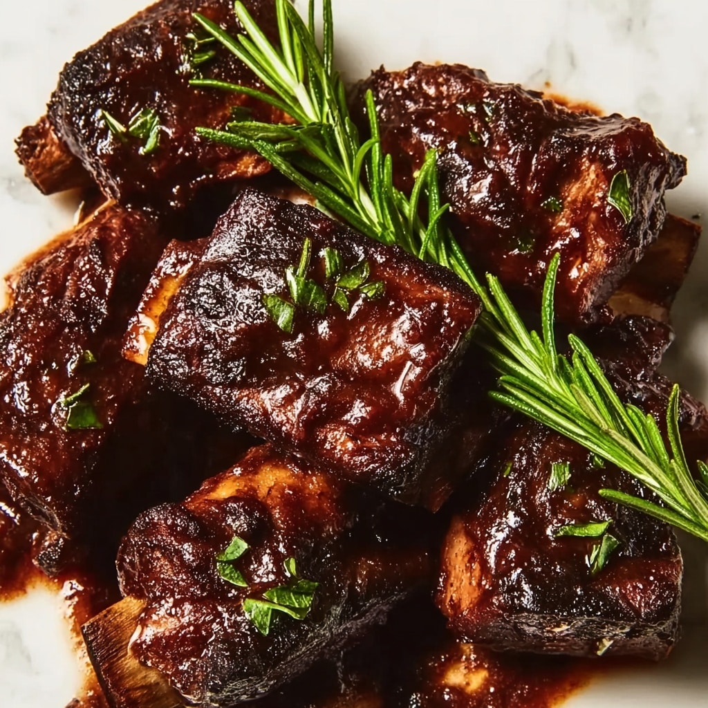 Melt-in-Your-Mouth Tender Crockpot Beef Short Ribs Recipe - Recipe Image