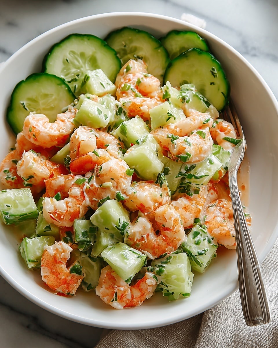 Cucumber Shrimp Salad Recipe - Recipe Image