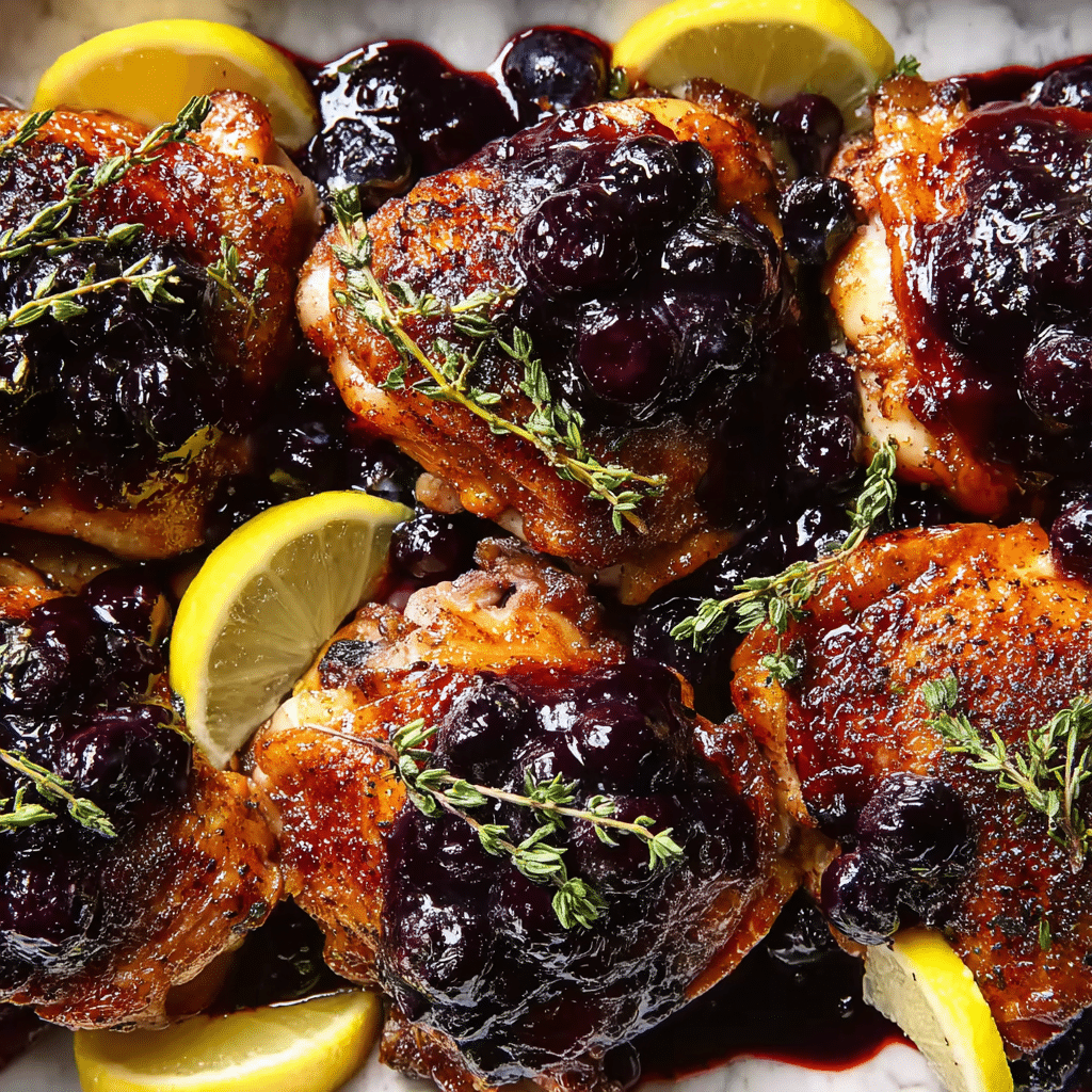 Best-Ever Blueberry Thyme Chicken Recipe - Recipe Image