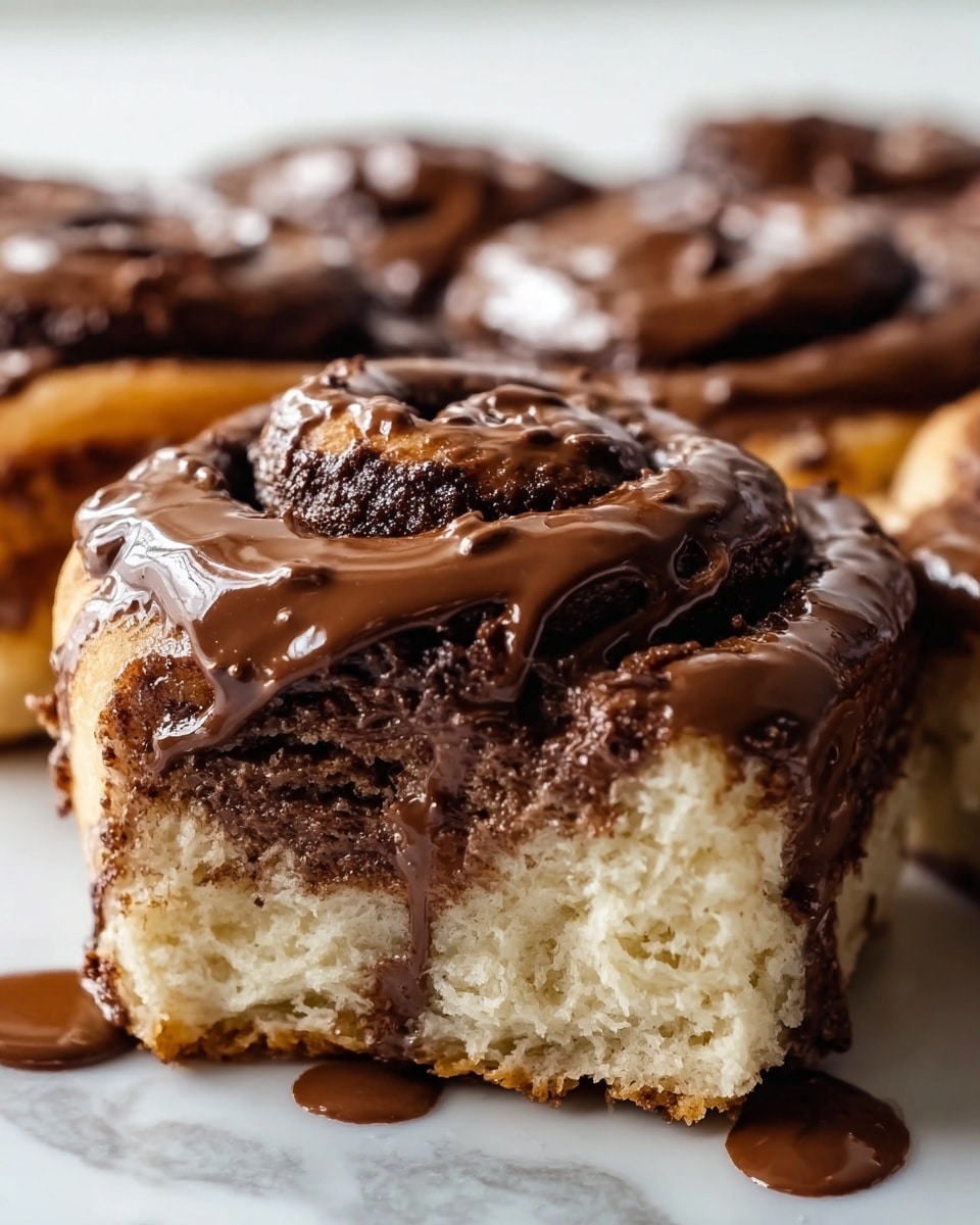 Irresistible Chocolate Cinnamon Rolls : Soft, Gooey & Rich Recipe - Recipe Image