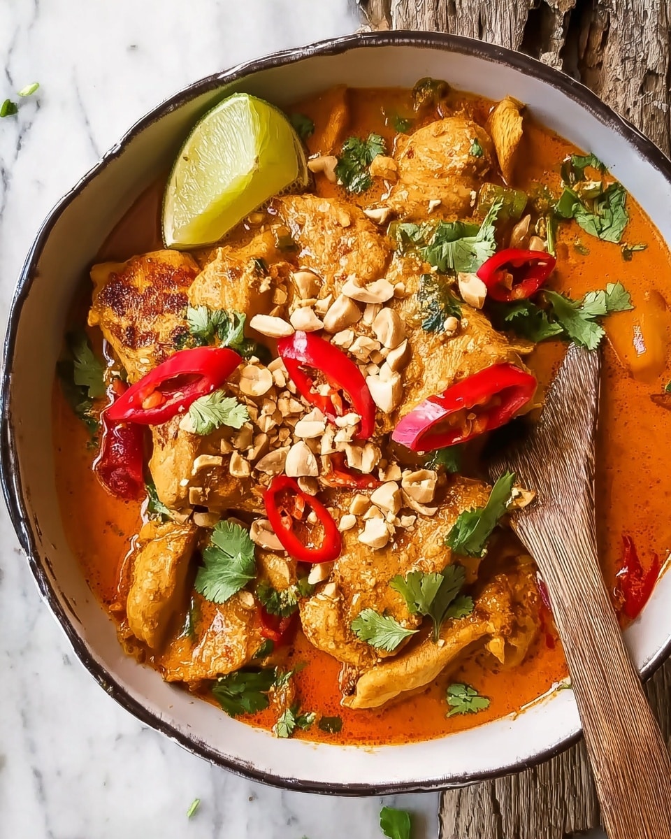 Spicy Thai Peanut Chicken Recipe - Recipe Image