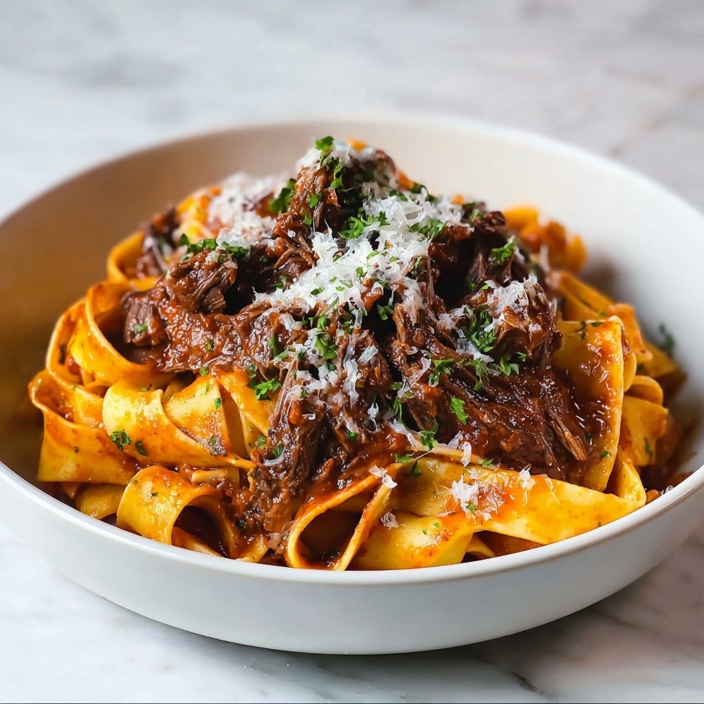 Beef & Red Wine Ragu Pappardelle Recipe - Recipe Image