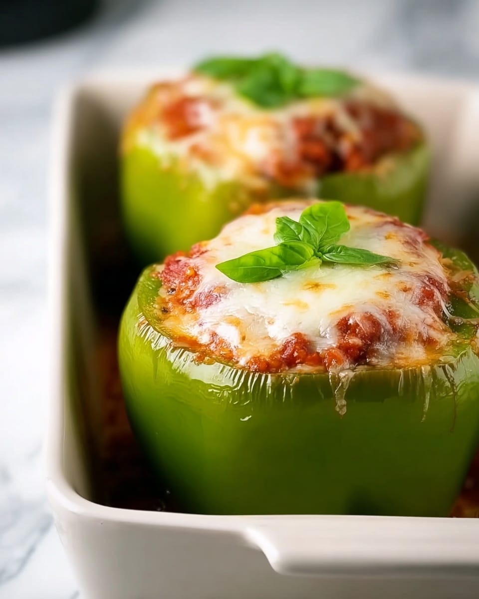 Cheesy Baked Chicken Stuffed Peppers Recipe - Recipe Image