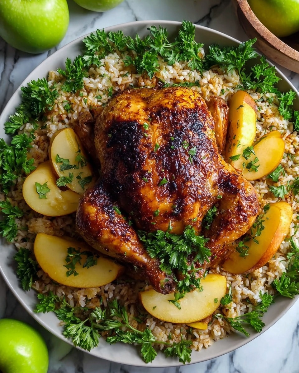 Apple Cider Glazed Roast Chicken Recipe - Recipe Image