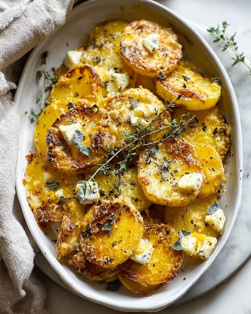 Baked Feta Potatoes Recipe - Recipe Image