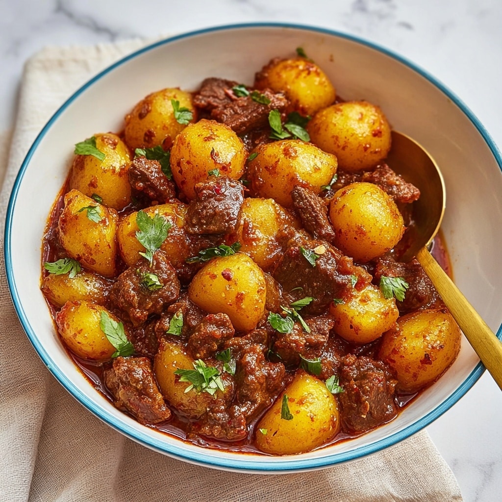 Carne con Papas: Hearty Spicy Beef and Potato Stew Recipe - Recipe Image