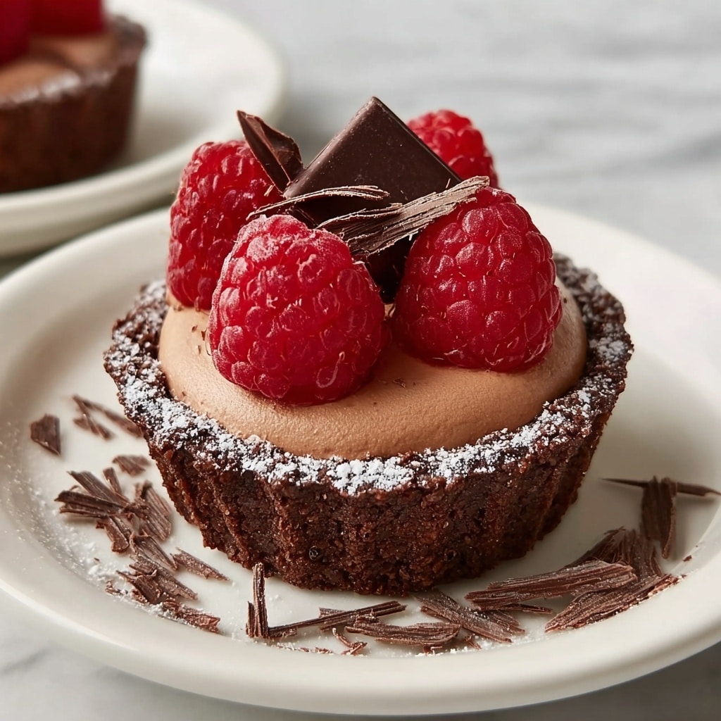 No Bake Raspberry Chocolate Mousse Cups Recipe - Recipe Image