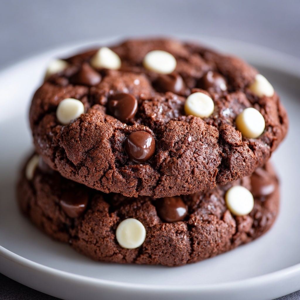 Flourless Triple Chocolate Cookies Recipe - Recipe Image