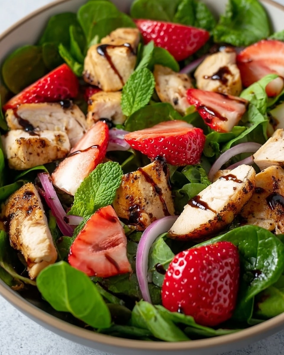 Strawberry Chicken Salad with Balsamic Dressing Recipe - Recipe Image