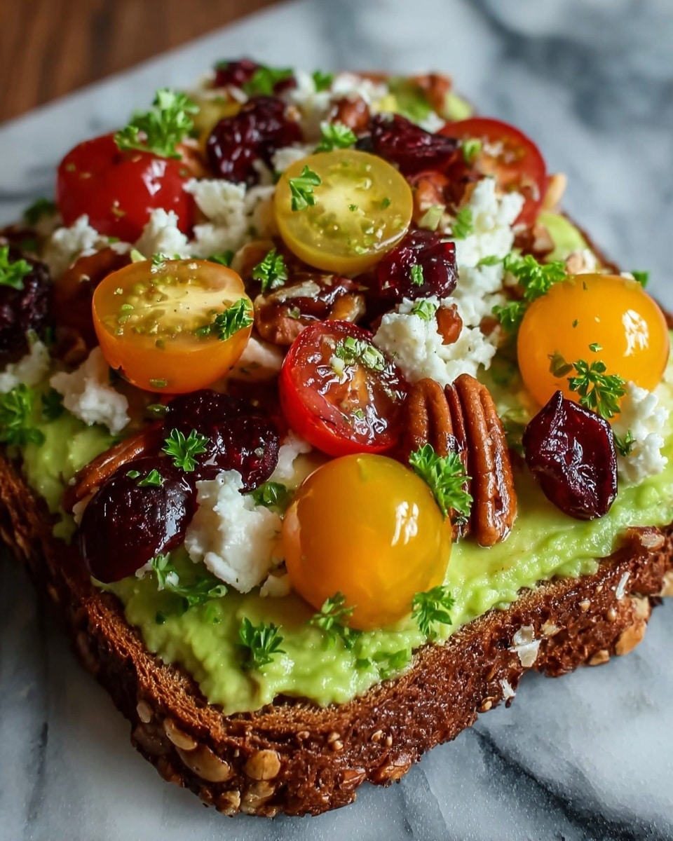 Avocado Toast with Feta Cheese Recipe - Recipe Image