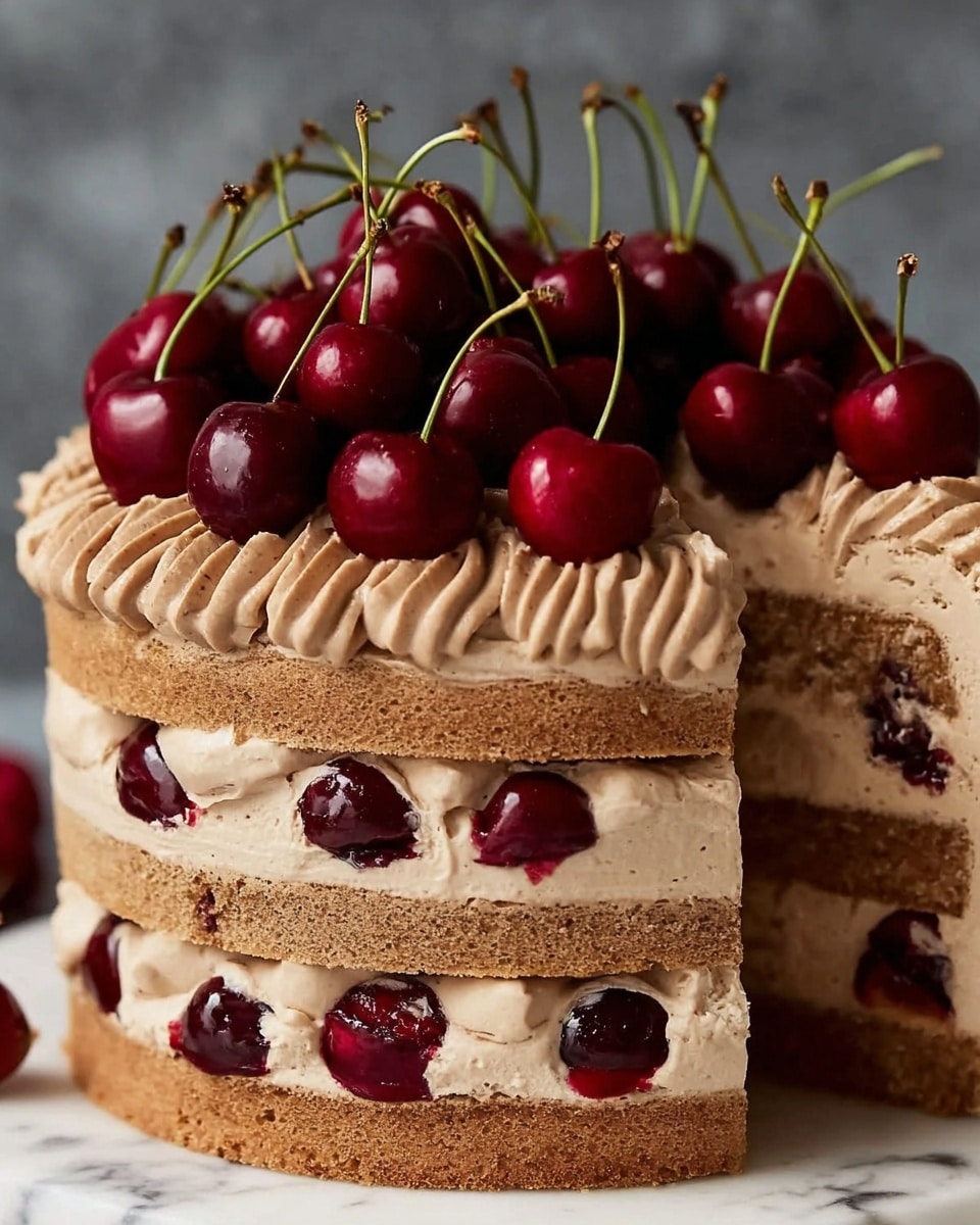 Decadent Cherry Swirl Cake Recipe - Recipe Image