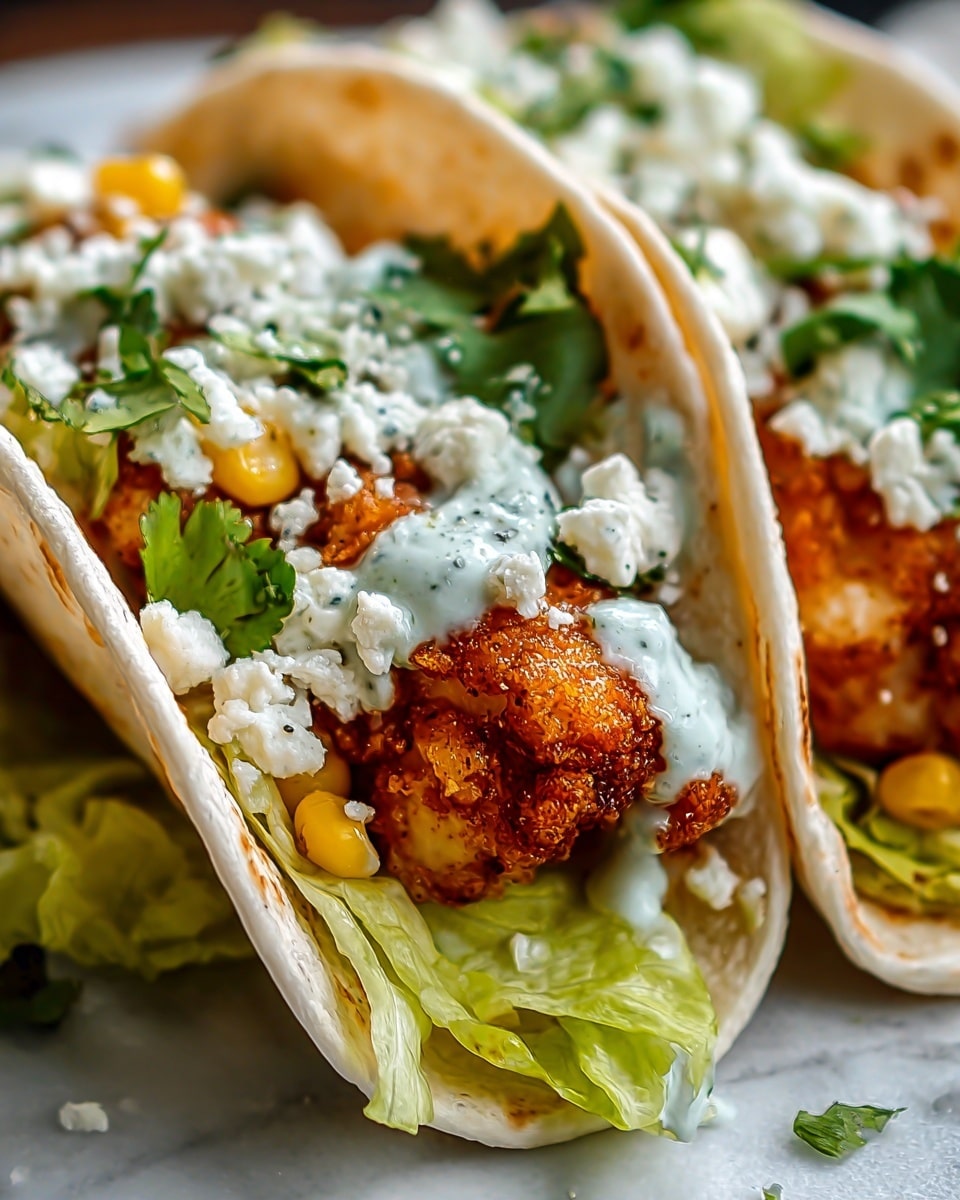 Fried Chicken Street Corn Tacos Recipe - Recipe Image