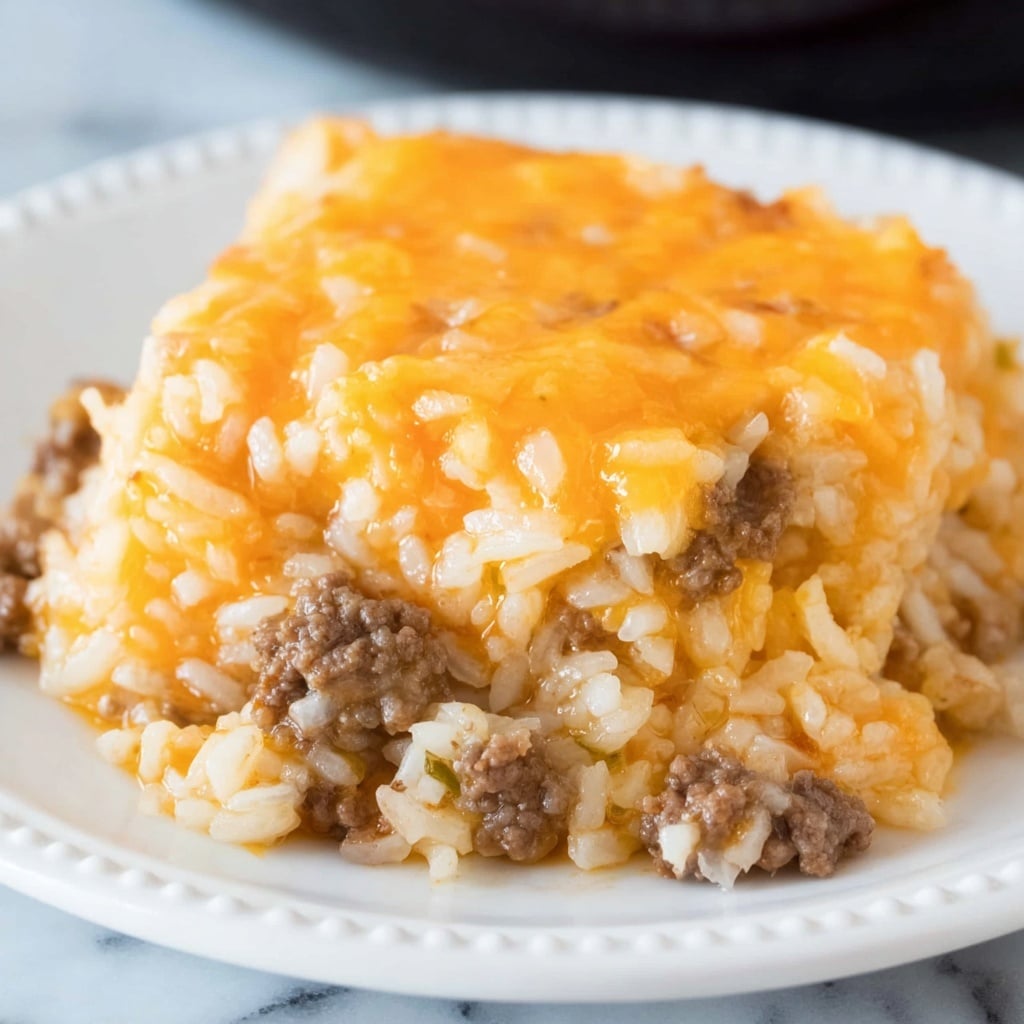 Instant Pot Cheesy Ground Beef and Rice Recipe - Recipe Image