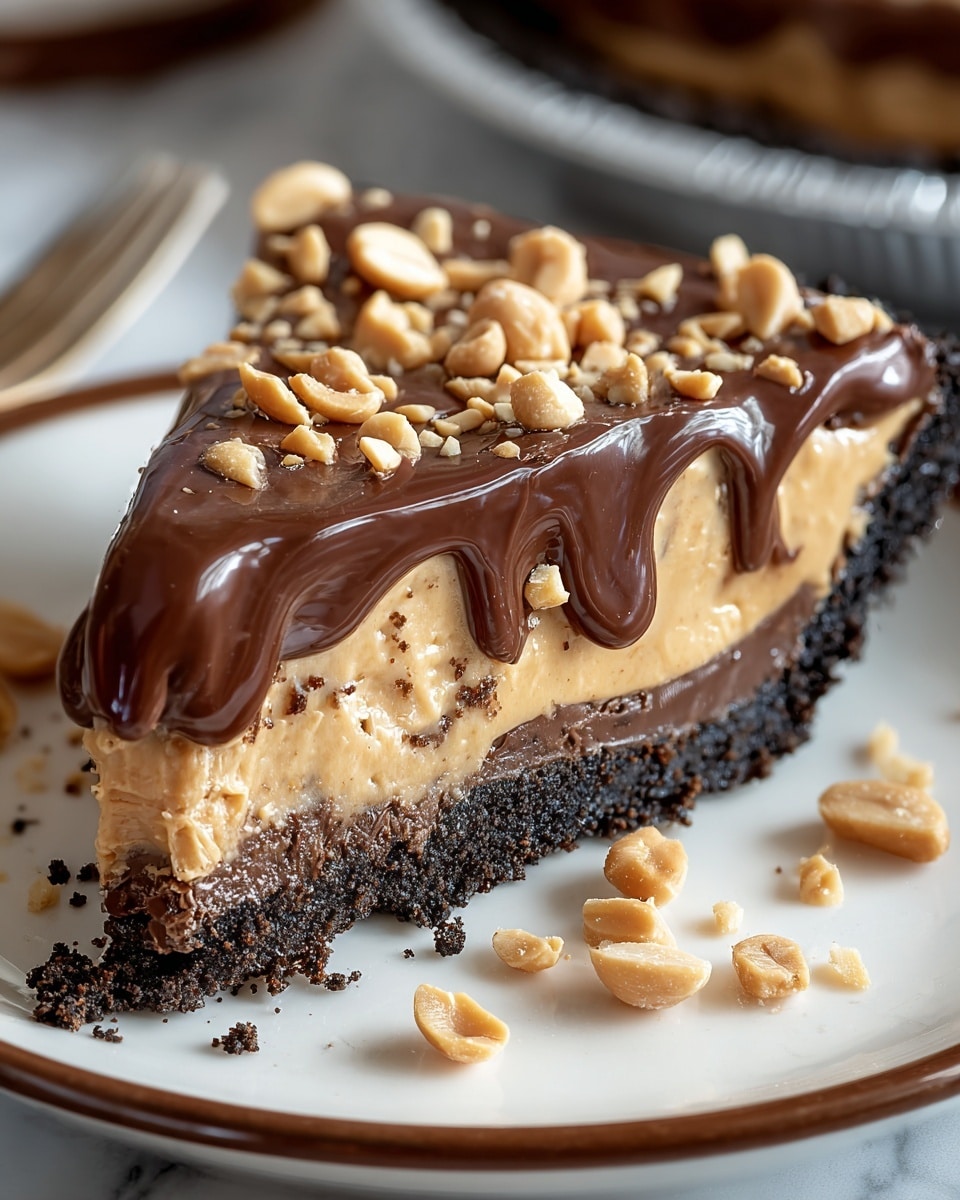 Hot Fudge Peanut Butter Pie Recipe - Recipe Image