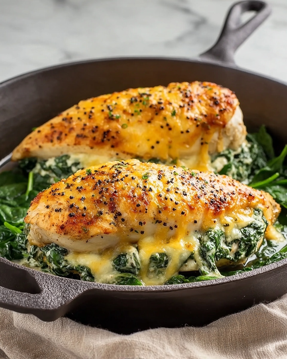Spinach and Cheese Stuffed Chicken Breast Recipe - Recipe Image