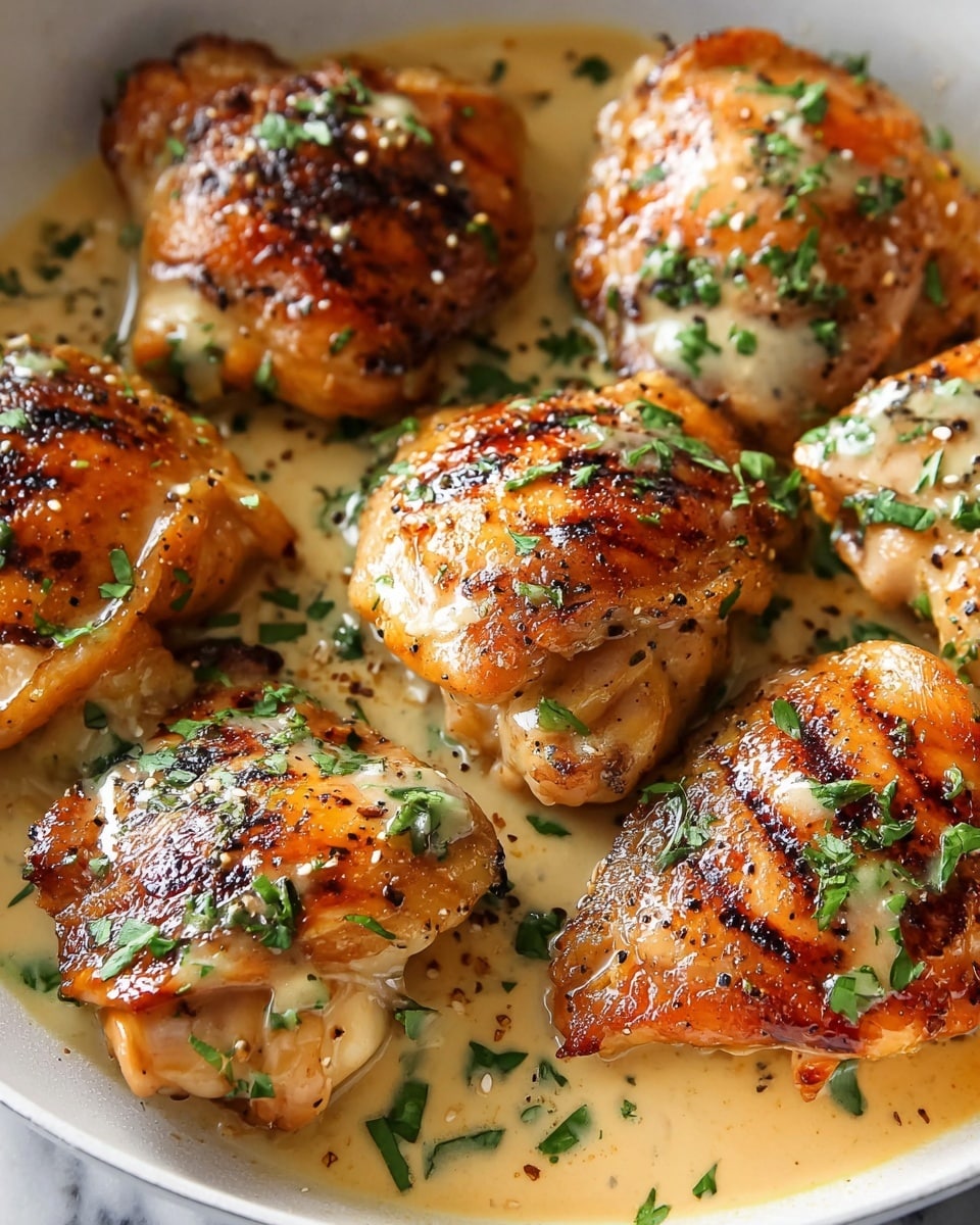 Cheesy Garlic Butter Mushroom Stuffed Chicken Recipe - Recipe Image