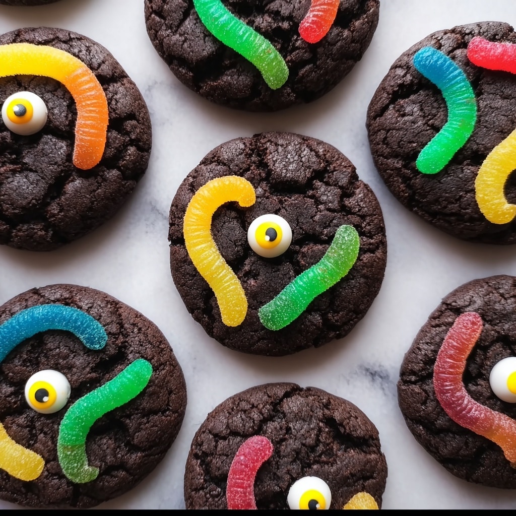 Creepy Crawly Chocolate Cookies Recipe - Recipe Image