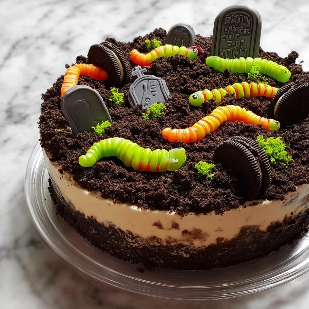 Haunted Graveyard Dirt Cake Recipe - Recipe Image