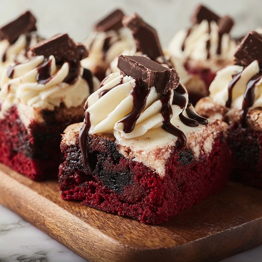 Vampire Bite Red Velvet Brownies Recipe - Recipe Image