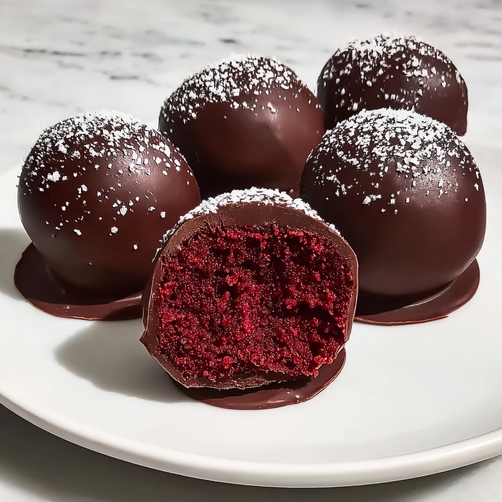 No Bake Red Velvet Cake Balls Recipe - Recipe Image