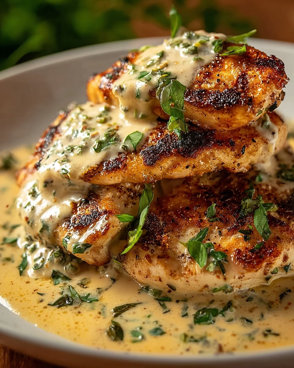 Chicken in Boursin Garlic Herb Cream Sauce Recipe - Recipe Image