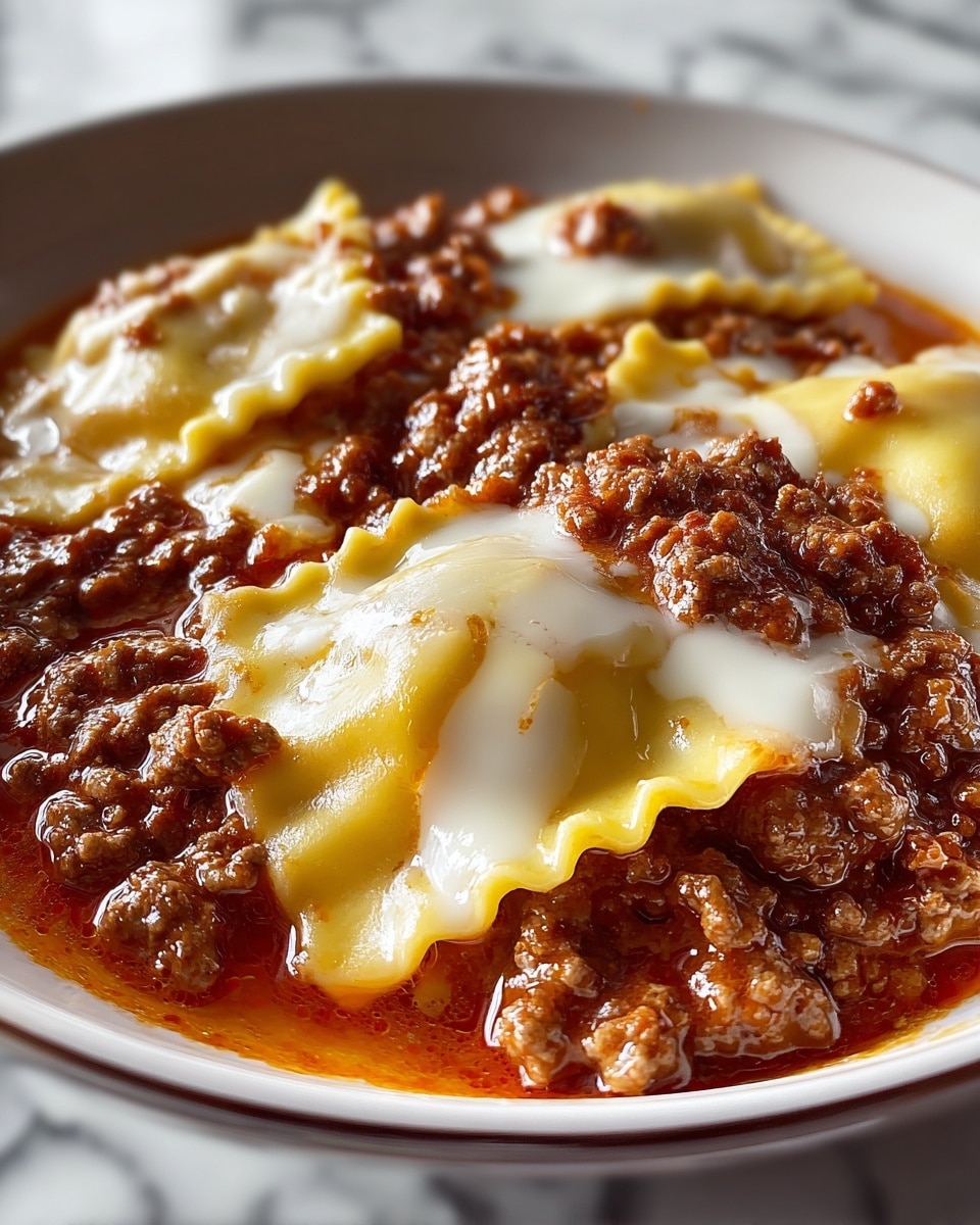 Easy Crockpot Ravioli Lasagna Recipe - Recipe Image