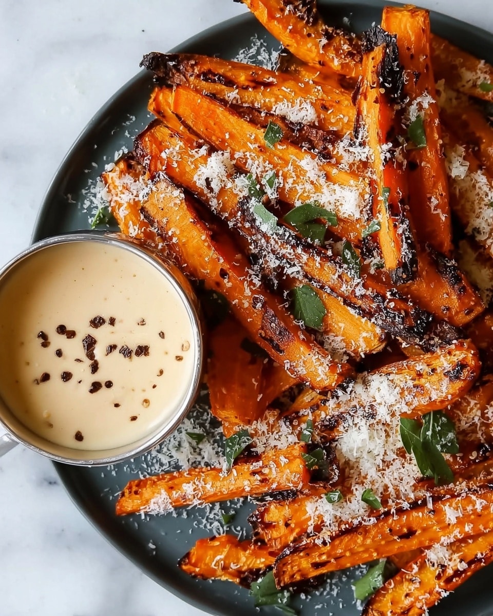Parmesan Roasted Carrot Fries Recipe - Recipe Image