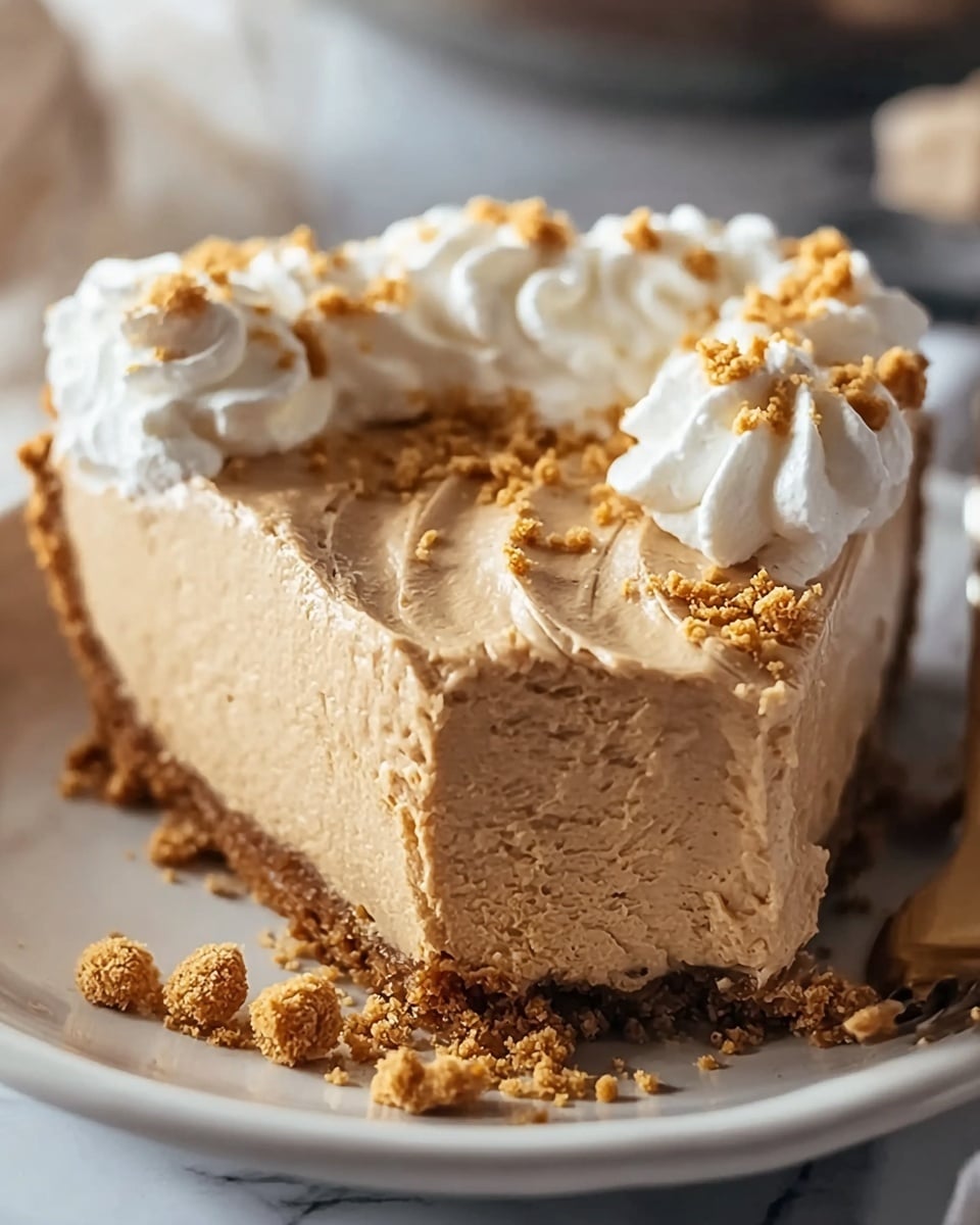 Fluffy No-Bake Peanut Butter Pie Recipe - Recipe Image